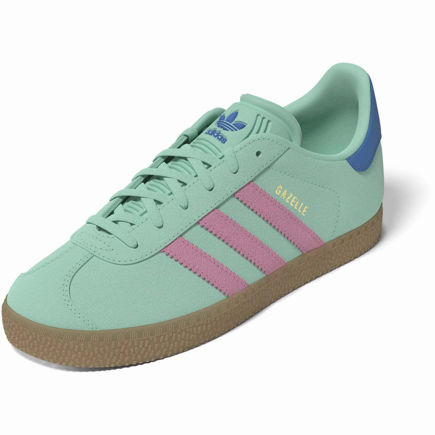 Moccasins adidas Originals Clear Mint/Bliss Pink/Bright Blue Gazelle J Sneakers