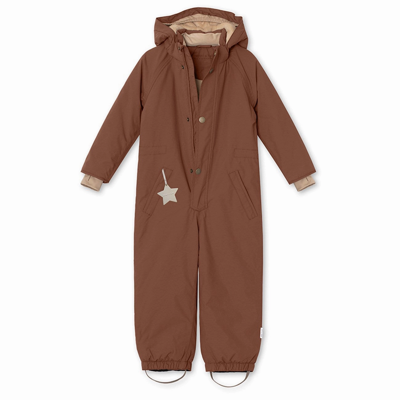 Modern Mini A ture Rootbeer brown Wanni Fleece Snowsuit