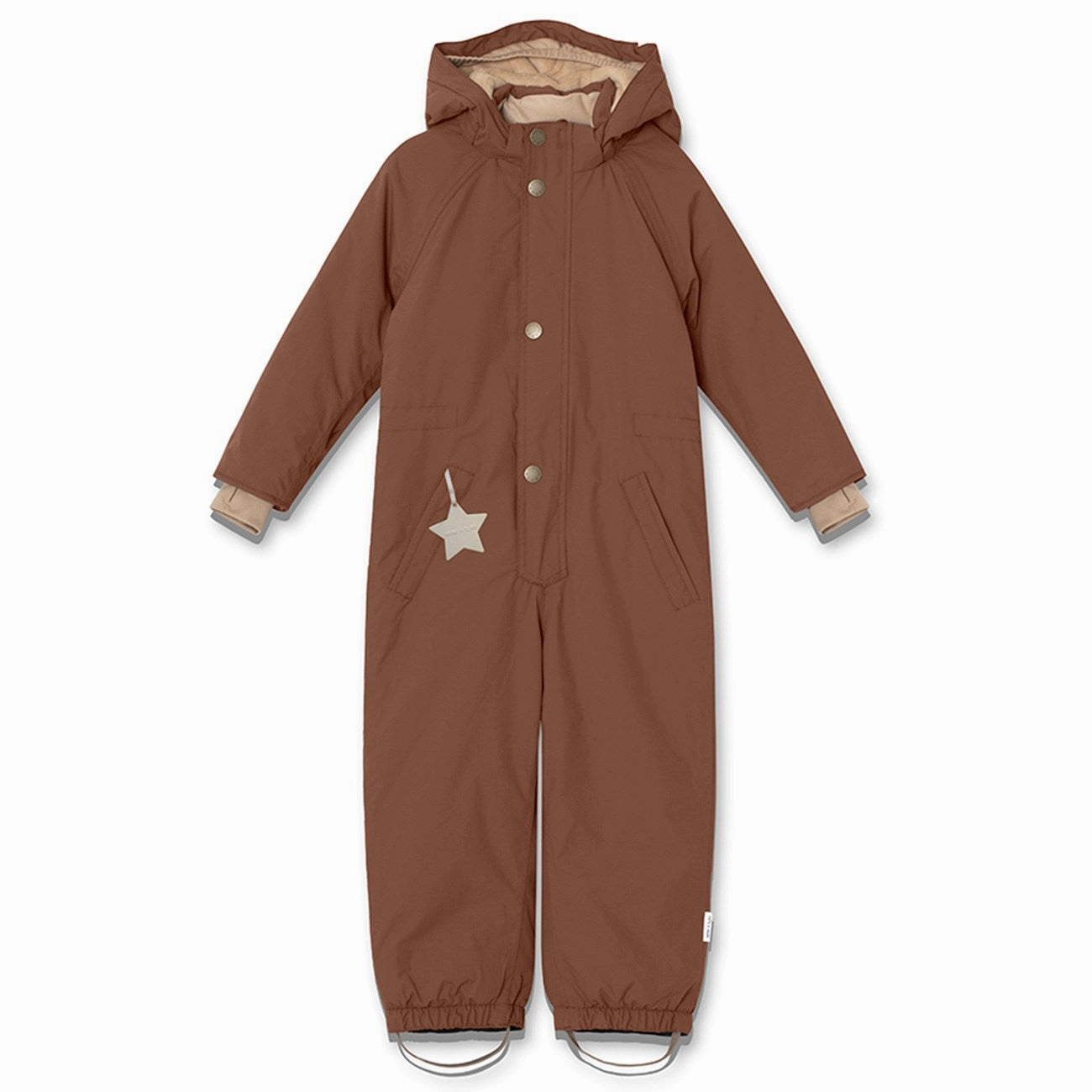 Modern Mini A ture Rootbeer brown Wanni Fleece Snowsuit Elegant