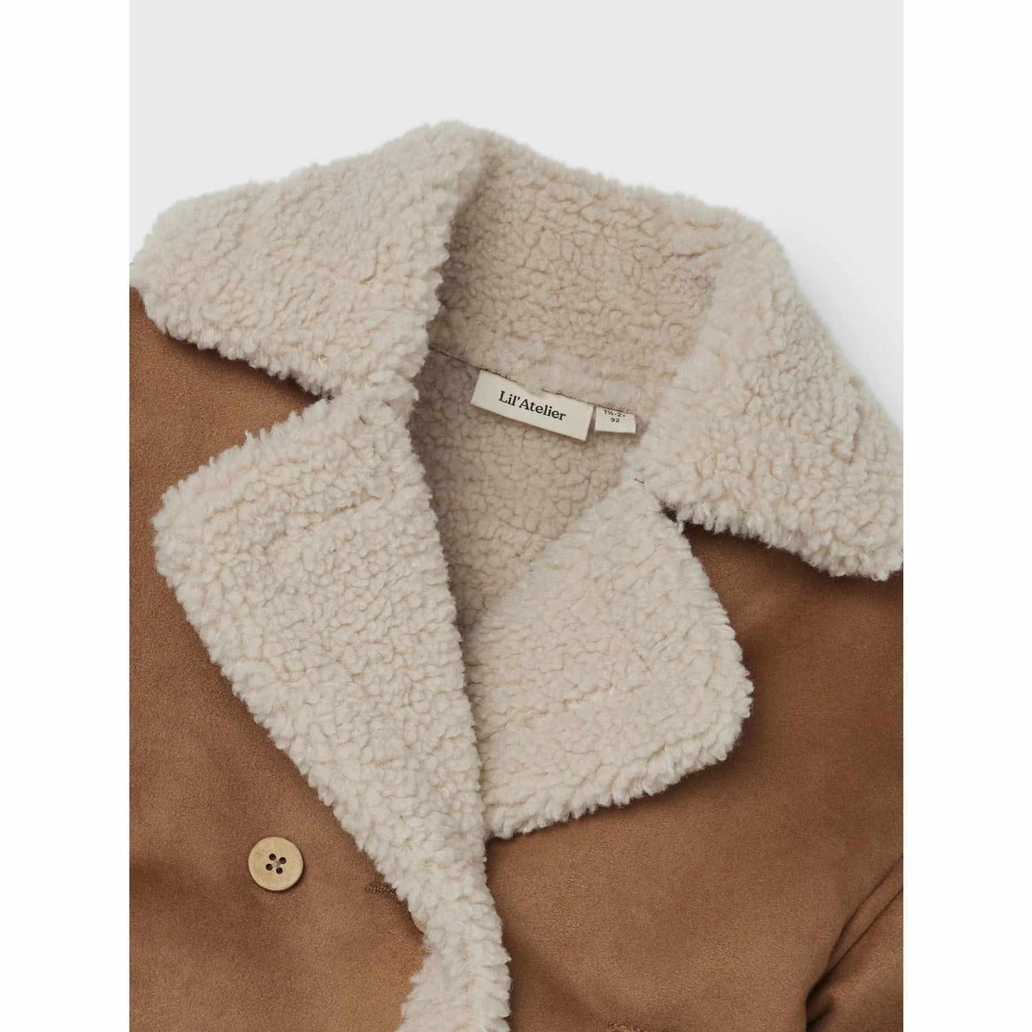 Moisture-wicking Lil'Atelier Petrified Oak Nolo Oversized Jacket