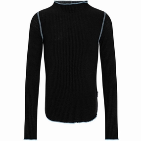 Molo Black Ruya Blouse Tulle Laid-back