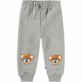 Molo Teddy Friend Grey Simeon Pants Tailored Cozy