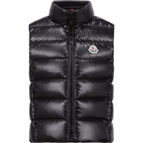 Moncler Black Ghany Vest Formal Versatile