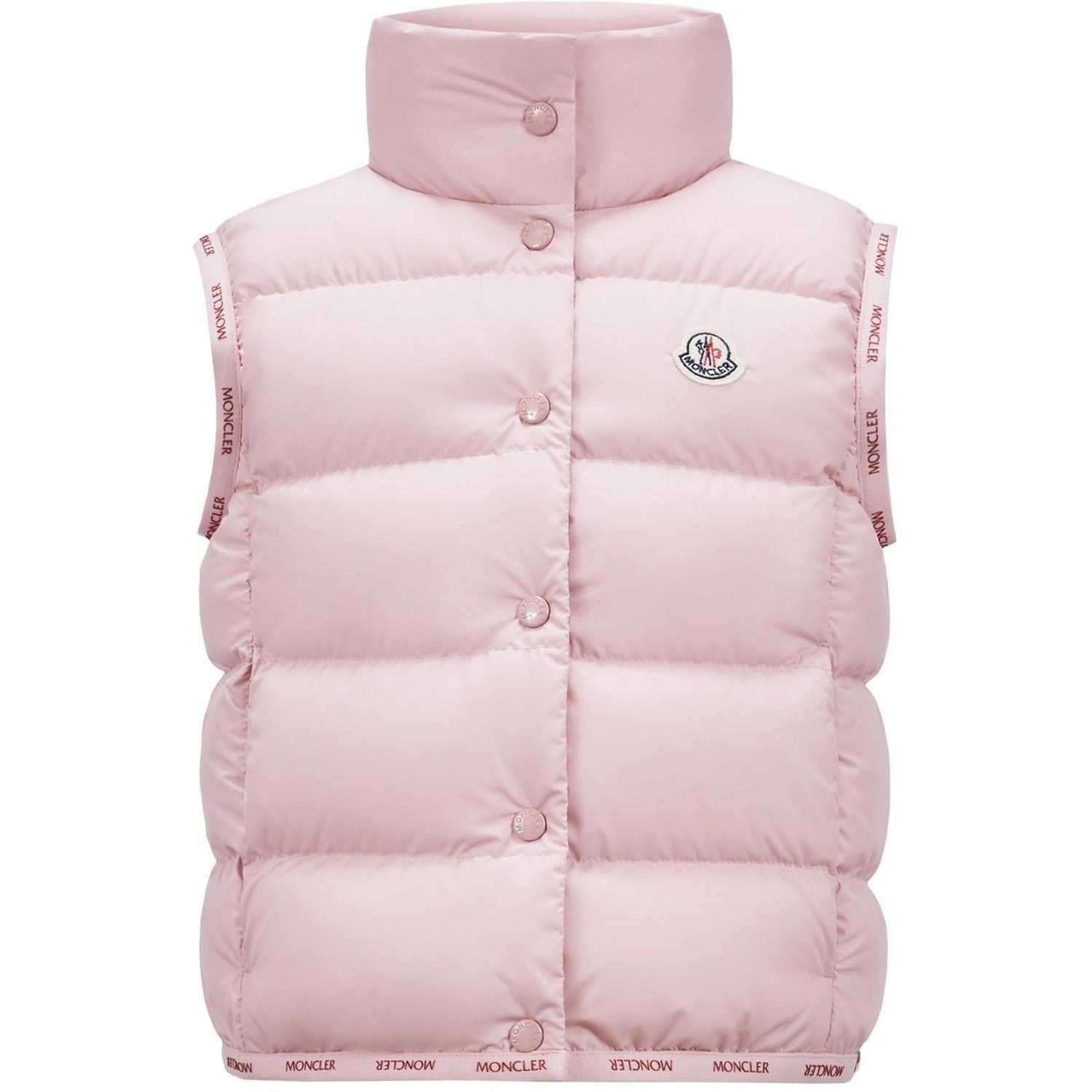 Moncler Pastel Pink Badia Vest Fabric Lace