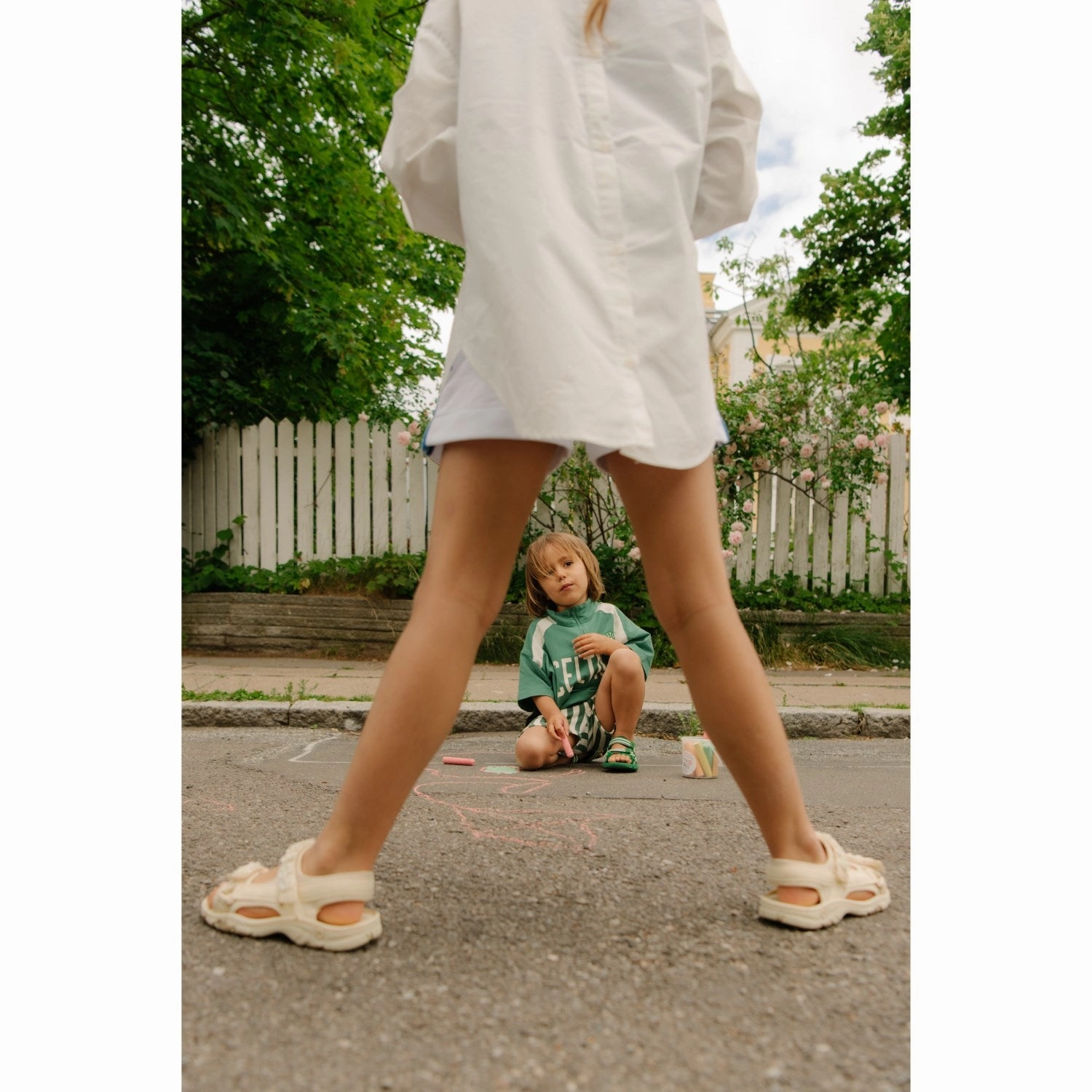 Mountain shoes Bisgaard Daisy Off White Trine Kjr X Franca Sandal