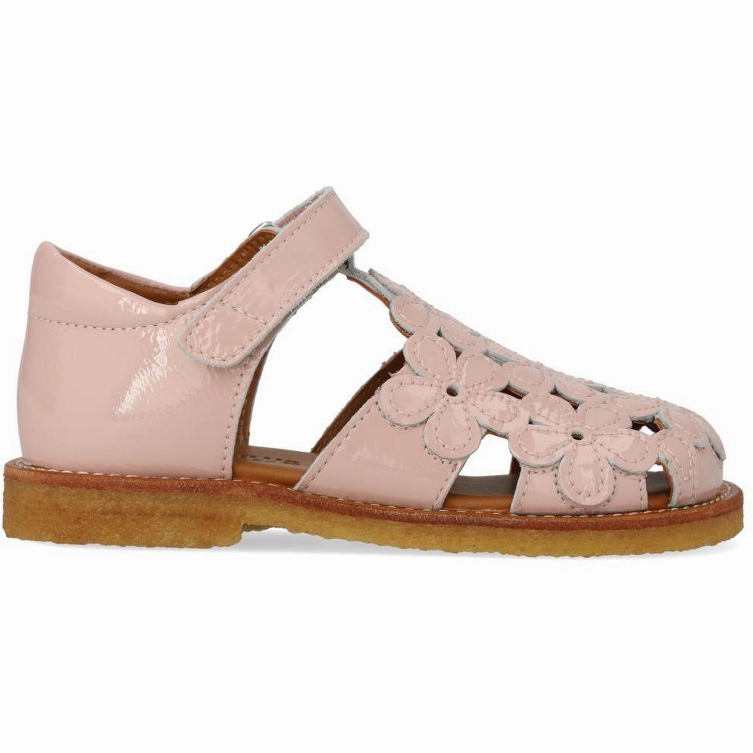 Mules Angulus Rosebud Sandal Med Blomsterdetaljer