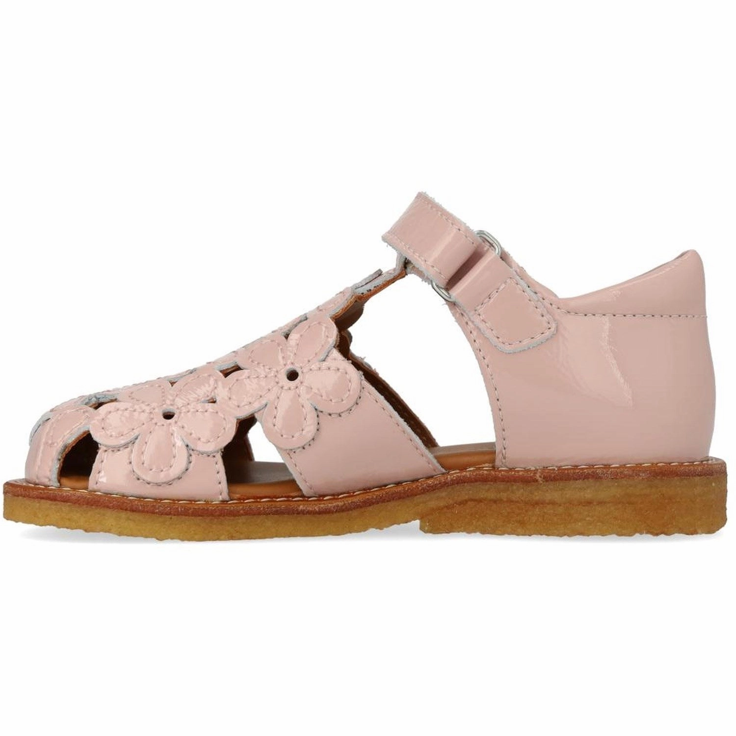 Mules Angulus Rosebud Sandal Med Blomsterdetaljer