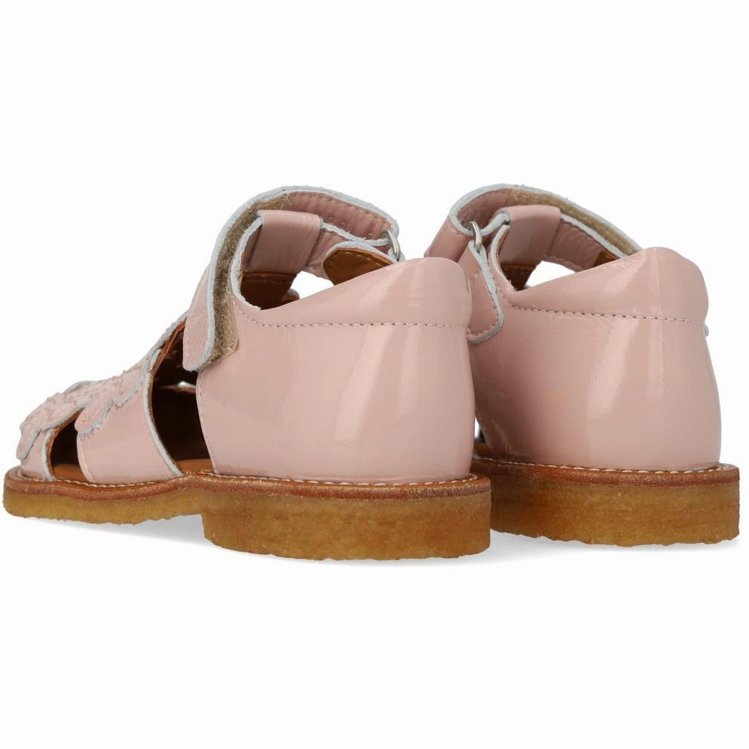 Mules Angulus Rosebud Sandal Med Blomsterdetaljer