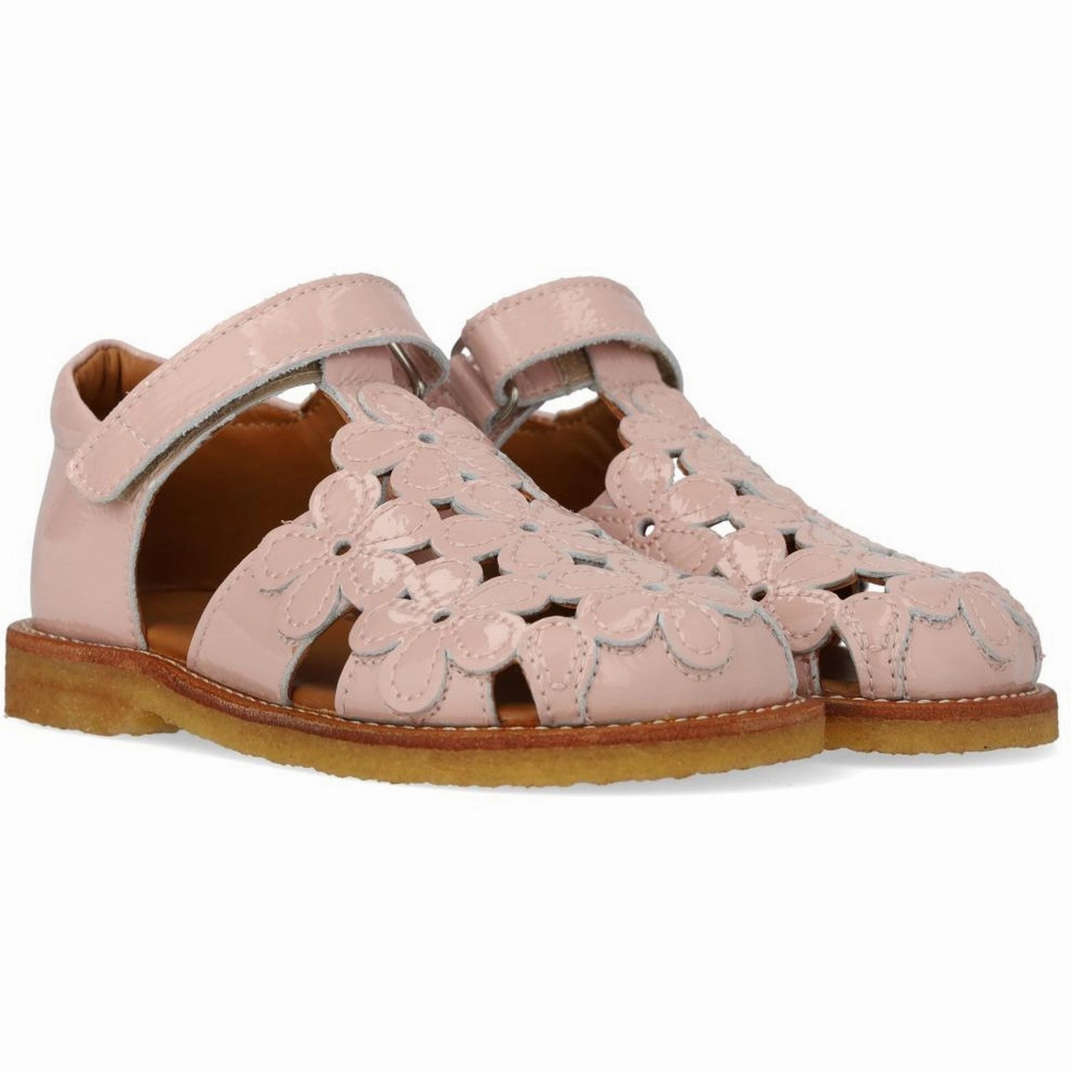 Mules Angulus Rosebud Sandal Med Blomsterdetaljer Boots