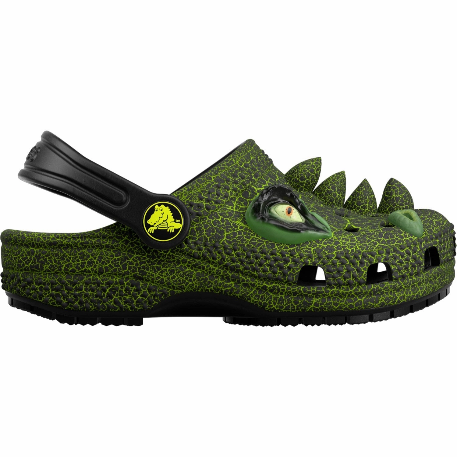 Mules Crocs Black Classic IAM Scary Dino Clog