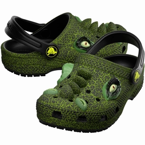 Mules Crocs Black Classic IAM Scary Dino Clog Cycling shoes