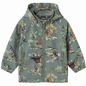 Name it Agave Green Alfa08 Softshell Jacket Dino Exquisite Design
