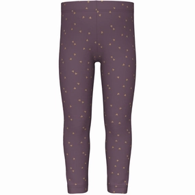 Name It Arctic Dusk Hearts Vivian Glitter Leggings Breathable Relaxed