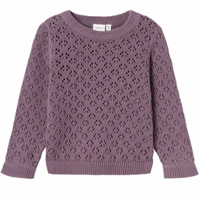 Name It Arctic Dusk Nasigne Knit Blouse Leadership Impeccable