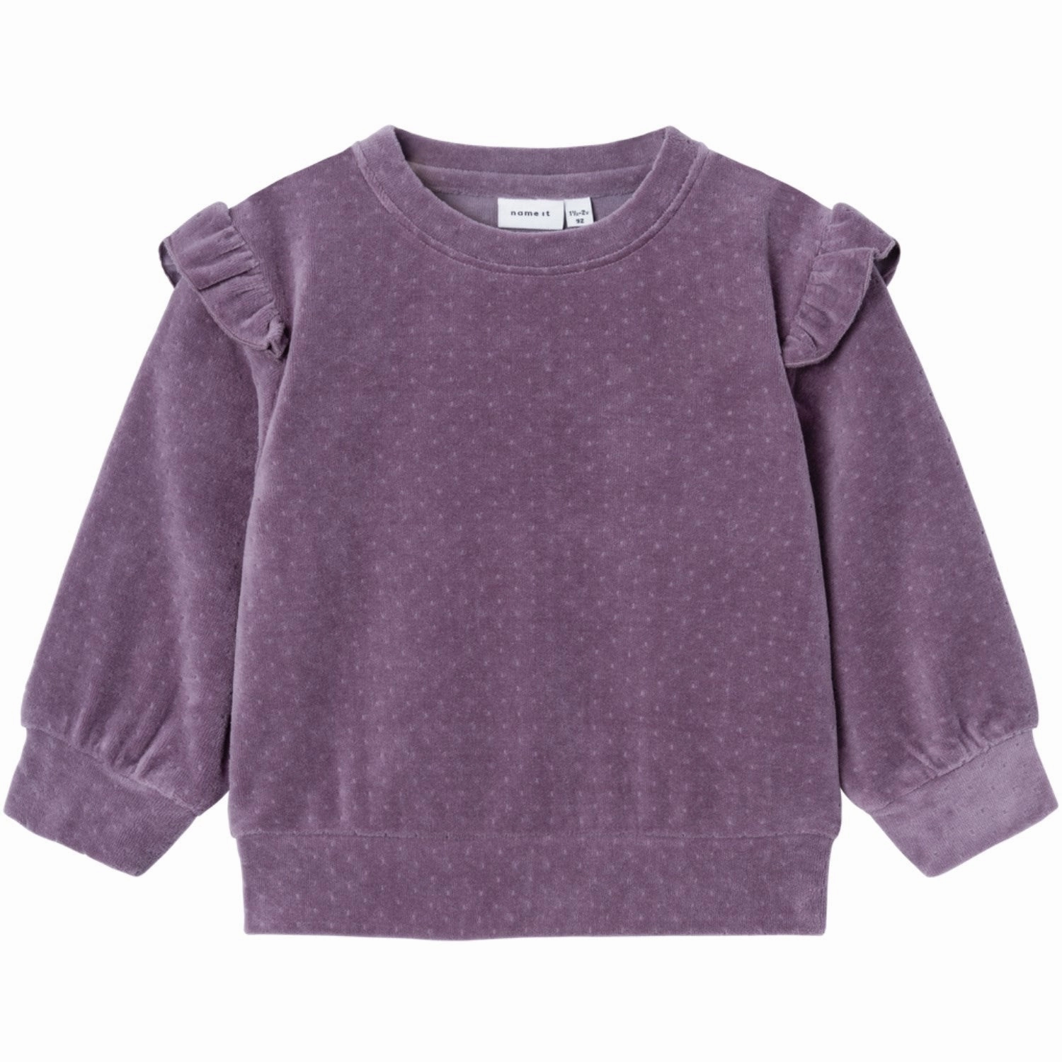 Name It Arctic Dusk New Velour Blouse Aristocratic Regal