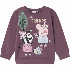 Name It Arctic Dusk Ordi Peppa Pig Regular Sweatshirt Ethereal Masterpiece