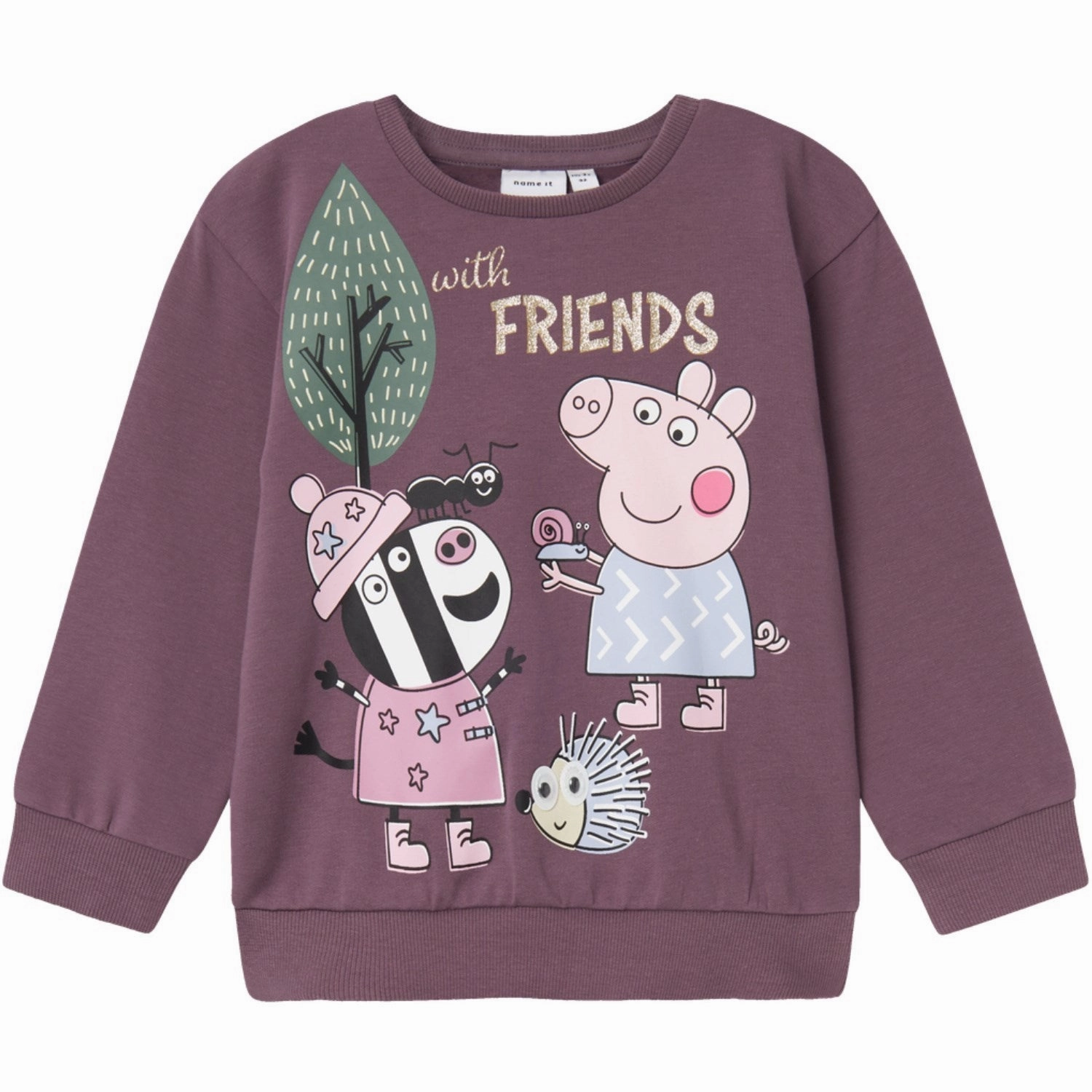 Name It Arctic Dusk Ordi Peppa Pig Regular Sweatshirt Ethereal Masterpiece