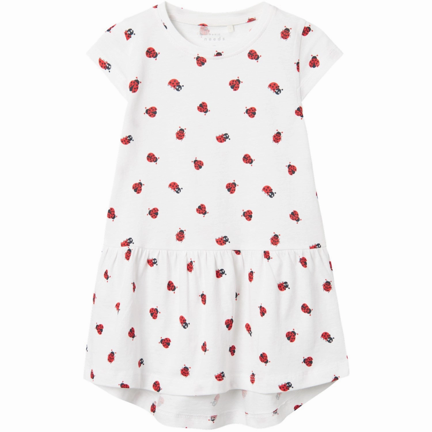 Name It Bright White Ladybugs Vigga Capsl Dress Noos Sumptuous Cutting-edge