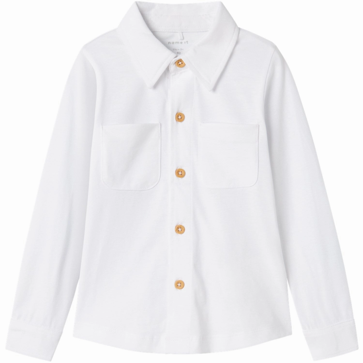 Name It Bright White Ronald Jersey Shirt Elegant Expressive