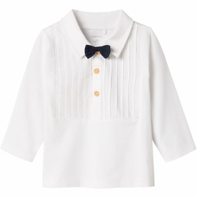 Name It Bright White Rumle Blouse Cutting-edge Treasure