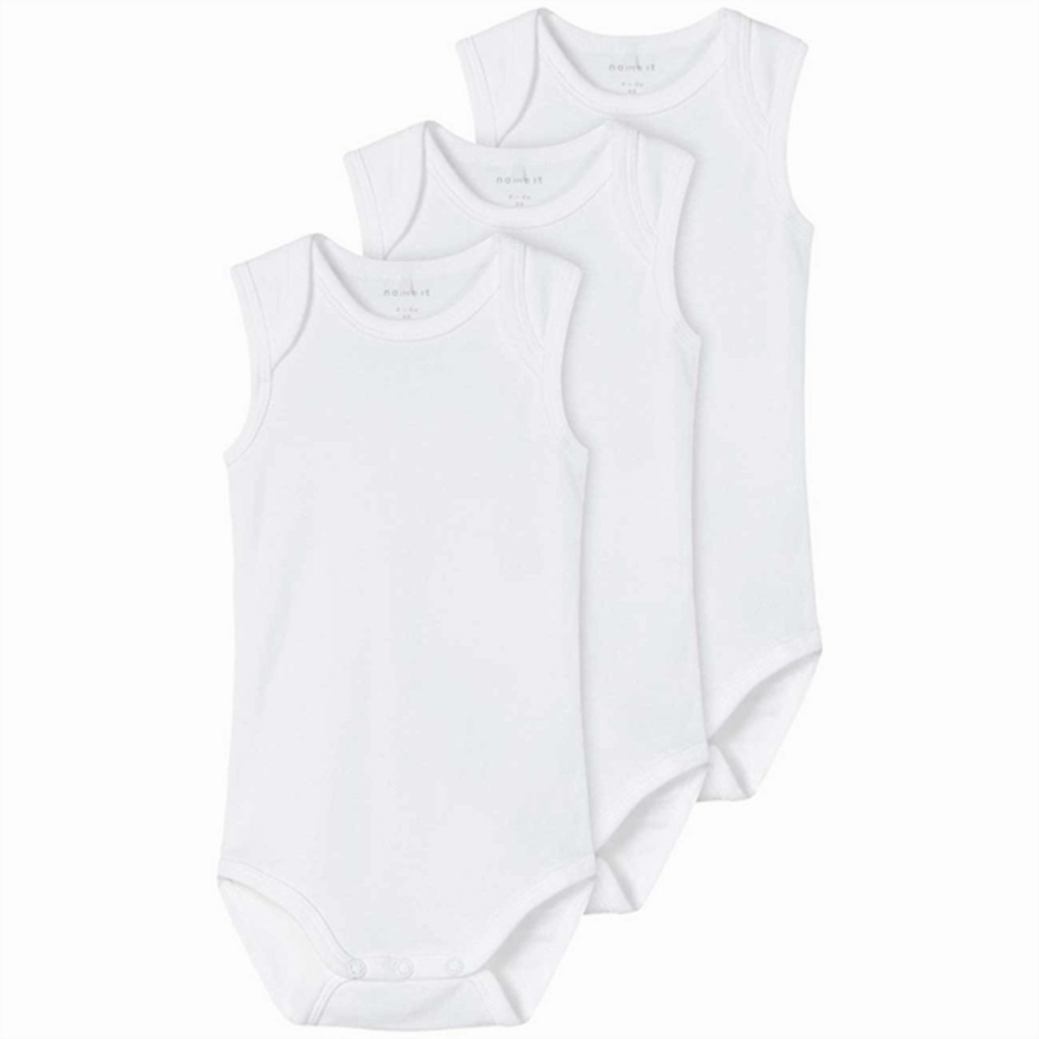Desirable Name it Bright White Tank Solid Noos Body 3-Pack Luxury