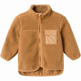Name It Brown Sugar Mall Teddy Jacket Retro Sustainable