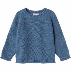 Name It Coronet Blue Kilon Knit Blouse Sleek Global