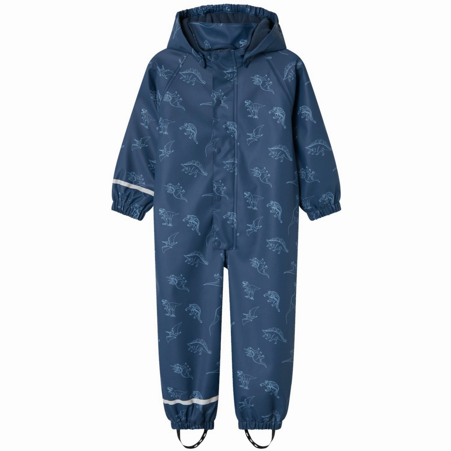 Name It Dark Denim Dry10 Rain Suit With Fleece Magic Bold Durable