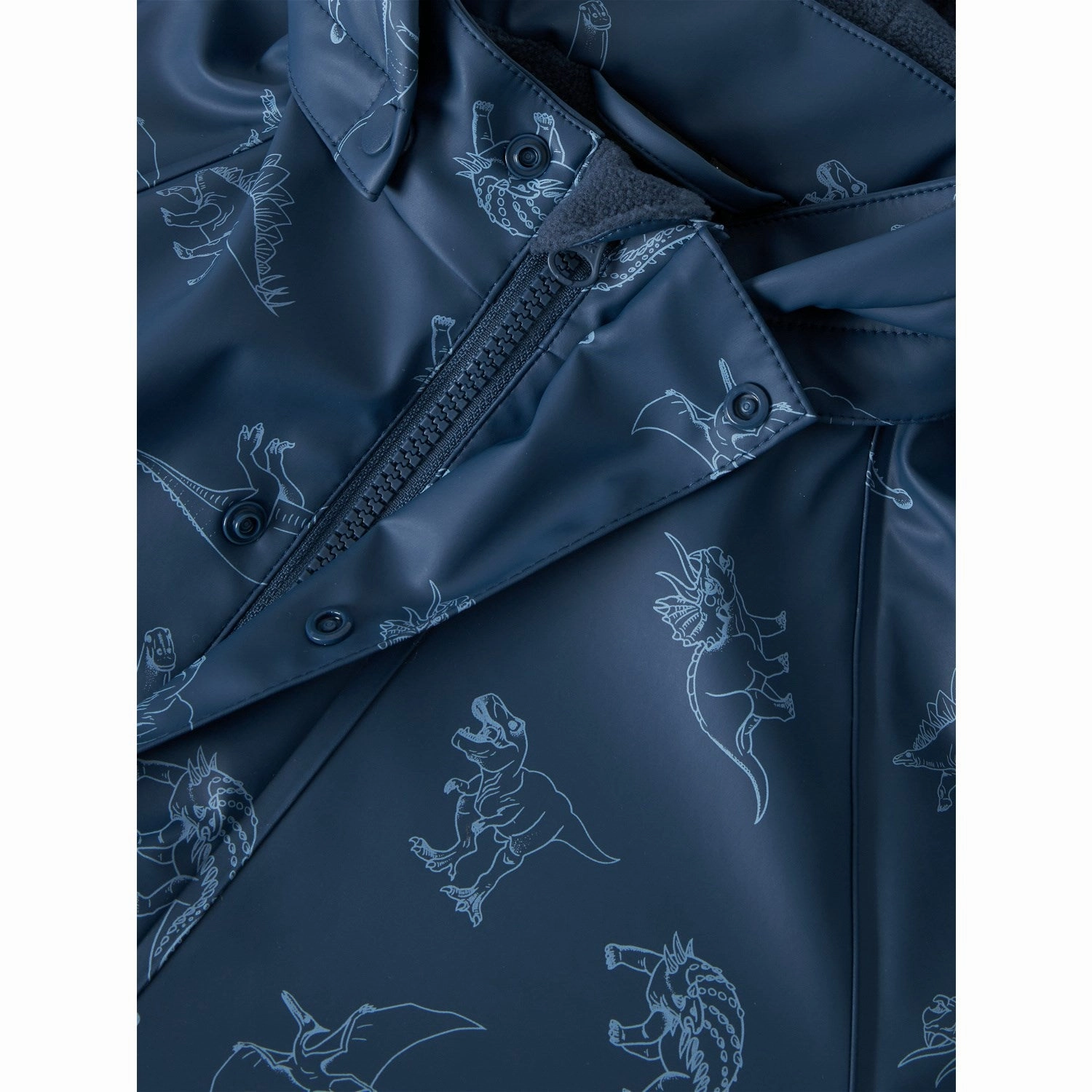 Name It Dark Denim Dry10 Rain Suit With Fleece Magic Bold