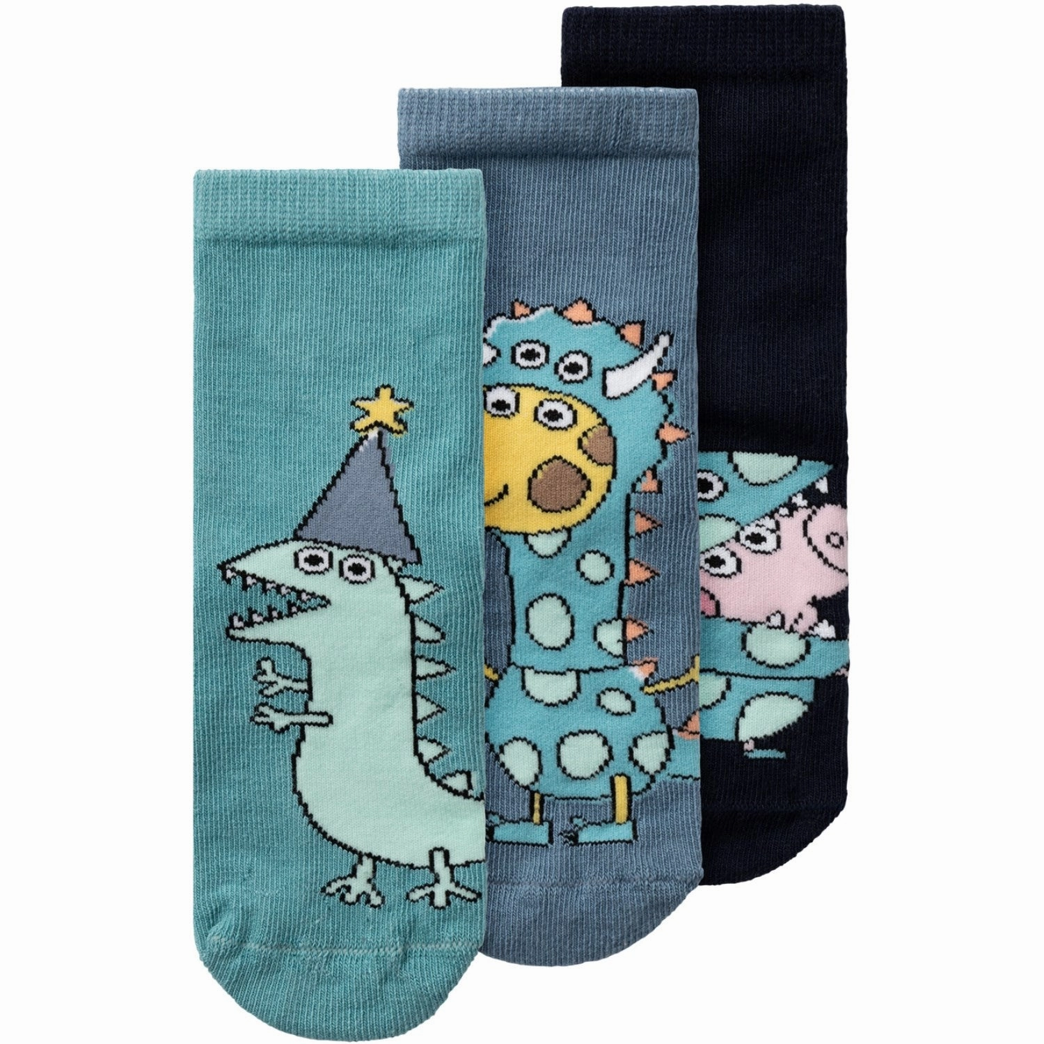 Ethical Name It Dark Sapphire Alita Peppa Pig Socks 3-Pack Ethical