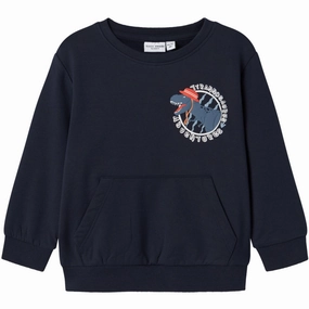 Name It Dark Sapphire Dino Vugo Sweatshirt Luxurious Heritage