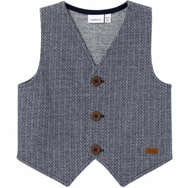 Name it Dark Sapphire Fort Sweat Vest Regal Aristocratic