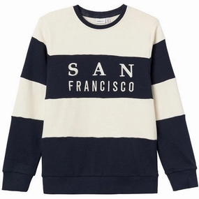 Name it Dark Sapphire Fungi Sweatshirt Luxury Artisanal
