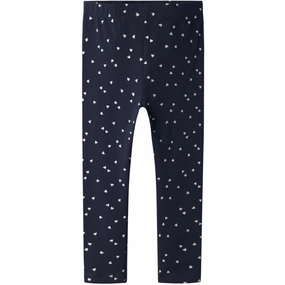 Name It Dark Sapphire Hearts Vivian Glitter Leggings Trailblazer Luxury