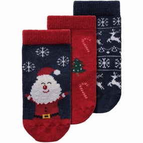 Name It Dark Sapphire Jester Red Richristmas 3-pack Socks Premium Quality Treasure