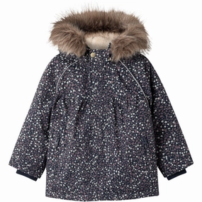 Name It Dark Sapphire Liberty Snow05 Jacket AOP Fo Noos Pattern Breathable