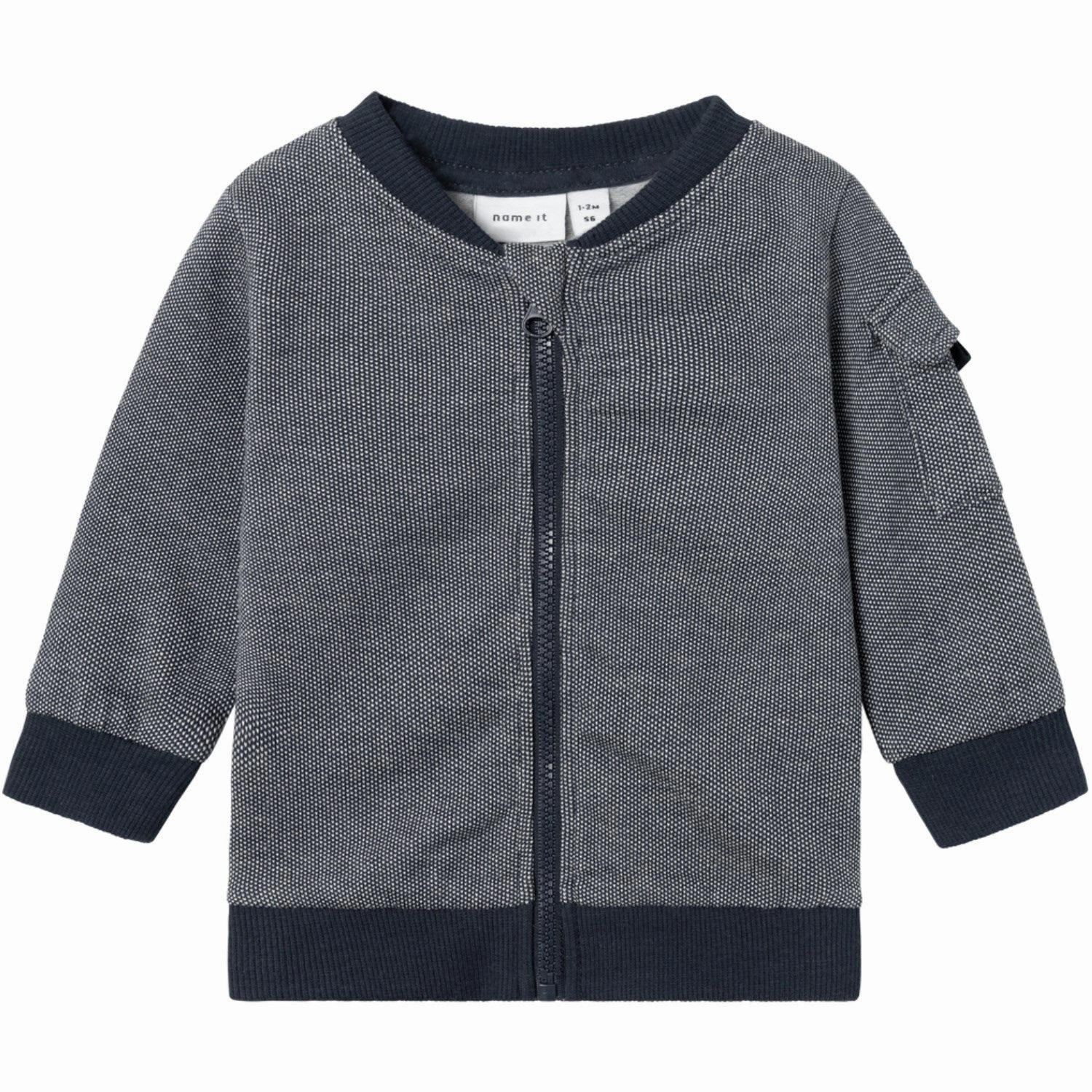 Name It Dark Sapphire Nassus Sweat Cardigan Artisanal Enchanting