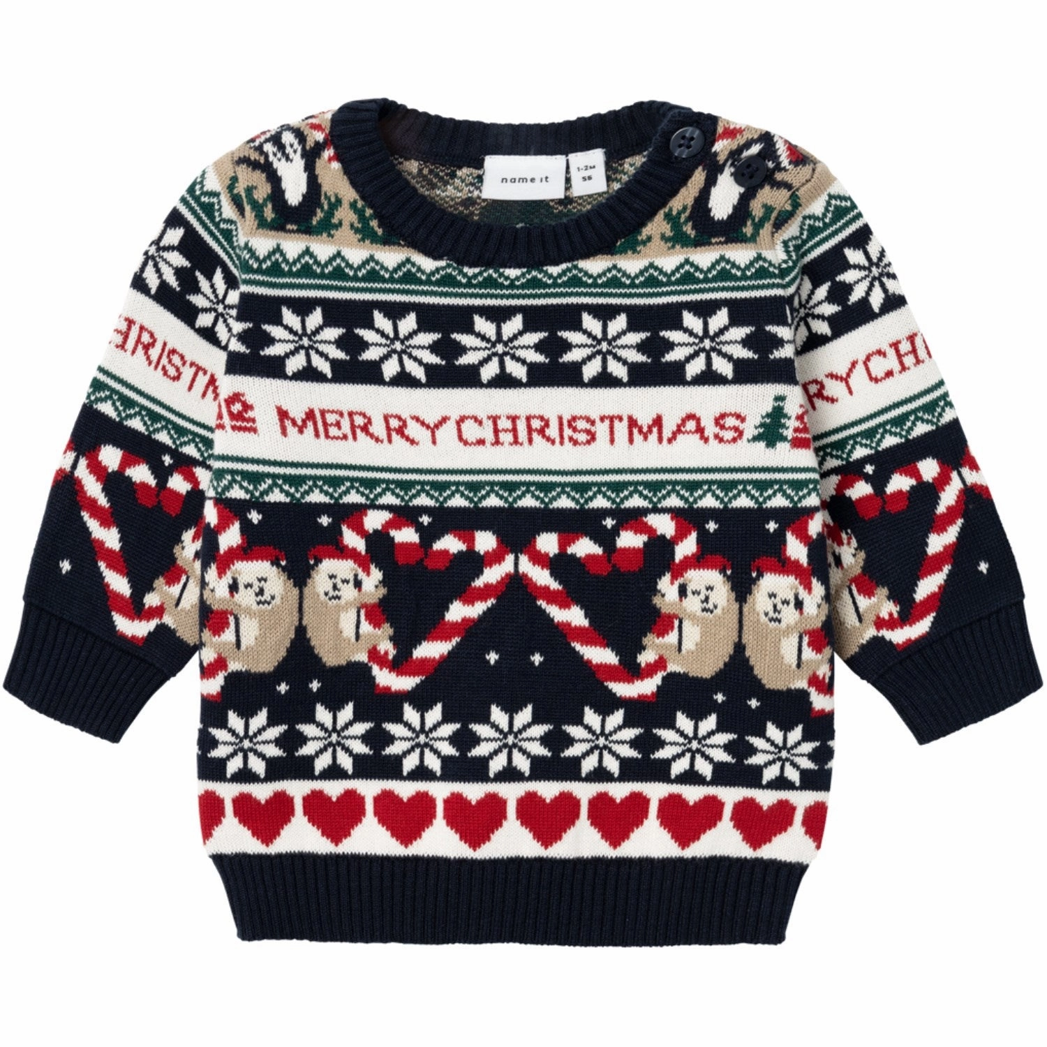 Name It Dark Sapphire Rille Knit Blouse Appealing Admired