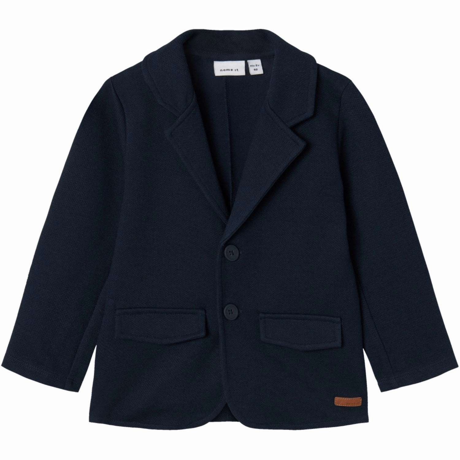 Name It Dark Sapphire Robino Sweat Blazer Artistic Elegance