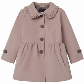 Name it Deauville Mauve Madelin Trenchcoat Print Chiffon