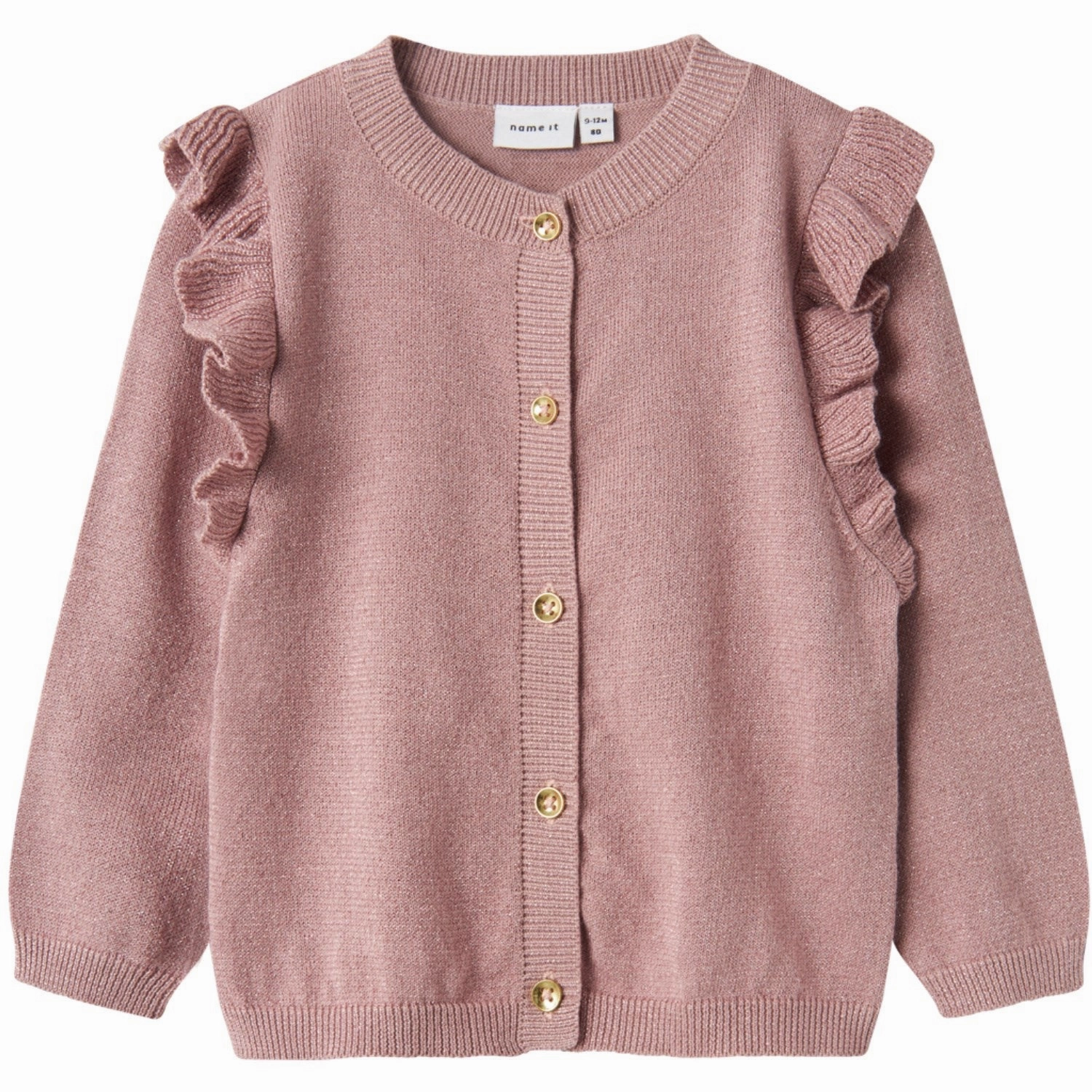 Sublime Name It Deauville Mauve Tone In Tone Lurex Abinne Knit Cardigan Noos Exclusive
