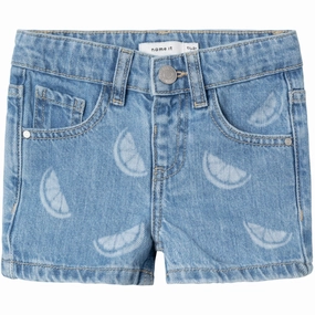 Name It Denim Blue Citrus Rose Regular Denim Shorts Visionary Design