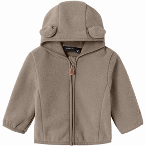 Name It Desert Taupe Meeko Fleece Jacket Finest Casual