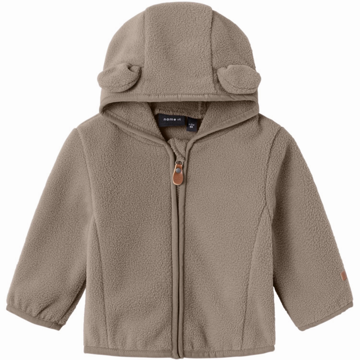 Sleek Name It Desert Taupe Meeko Fleece Jacket Visionary