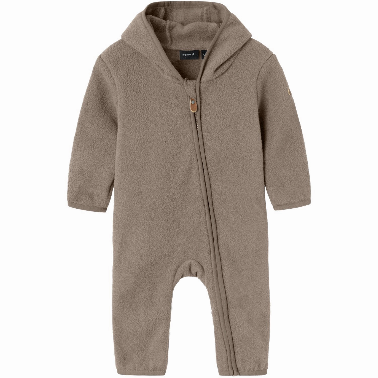 Name It Desert Taupe Meeko Fleece Suit Captivating Esteemed