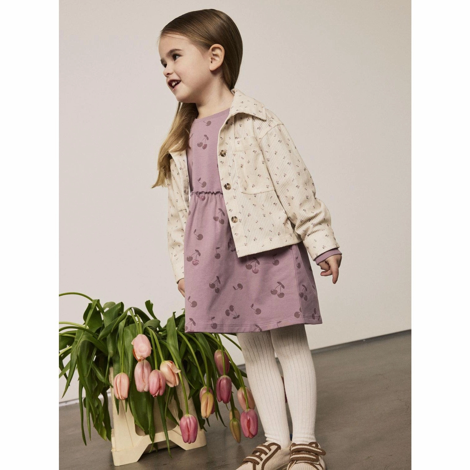 Name It Elderberry Bella Sweat Dress Layered