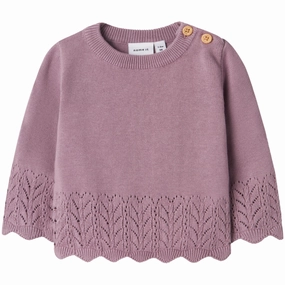 Name It Elderberry Timie Knit Blouse Alluring Upscale