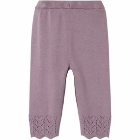 Name It Elderberry Timie Knit Pants Sleek Gem