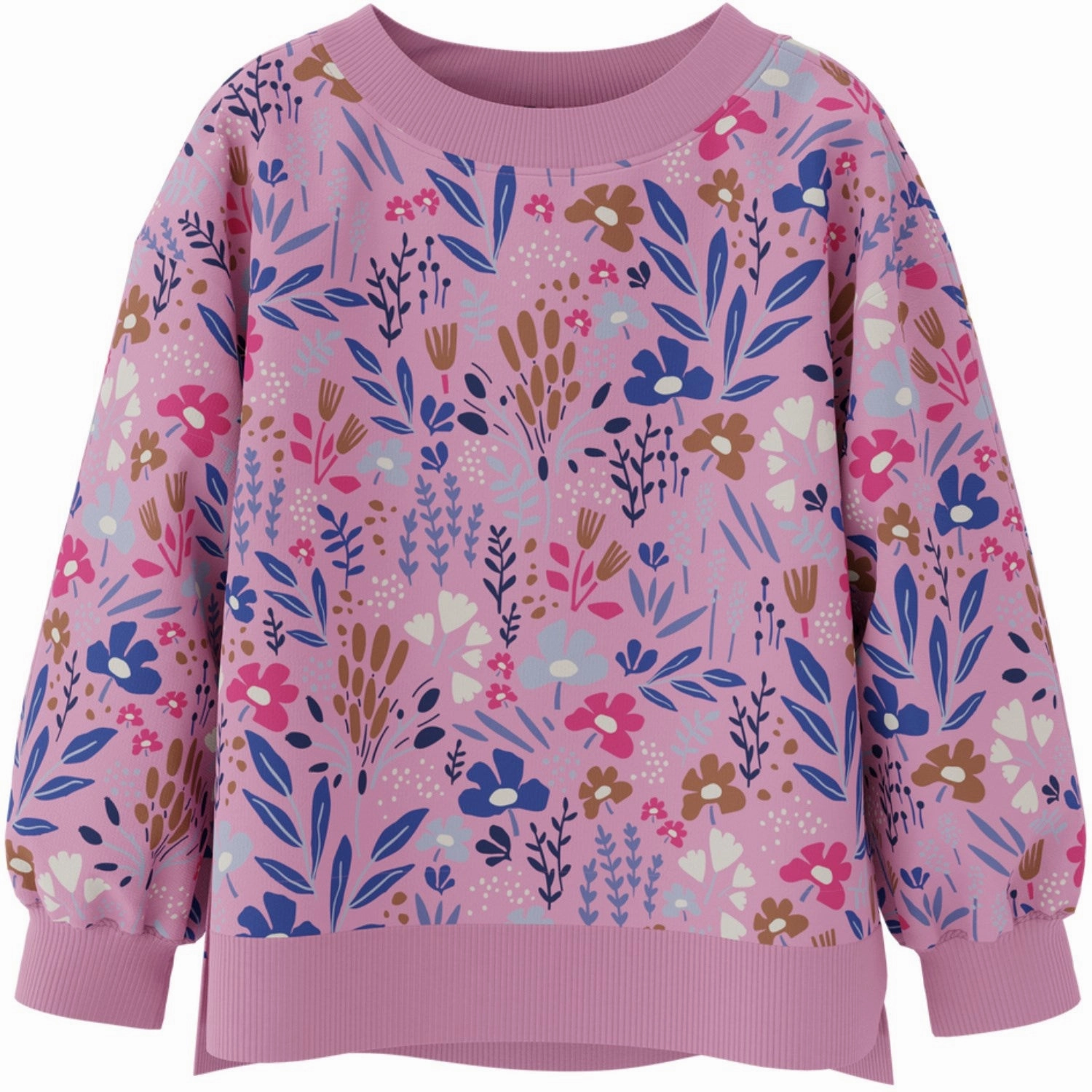 Name It Fuchsia Pink Nirana Loose Sweatshirt Elegance Sophisticated