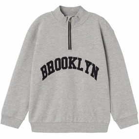 Name It Grey Melange Styn Regular Sweatshirt Revered Ethereal